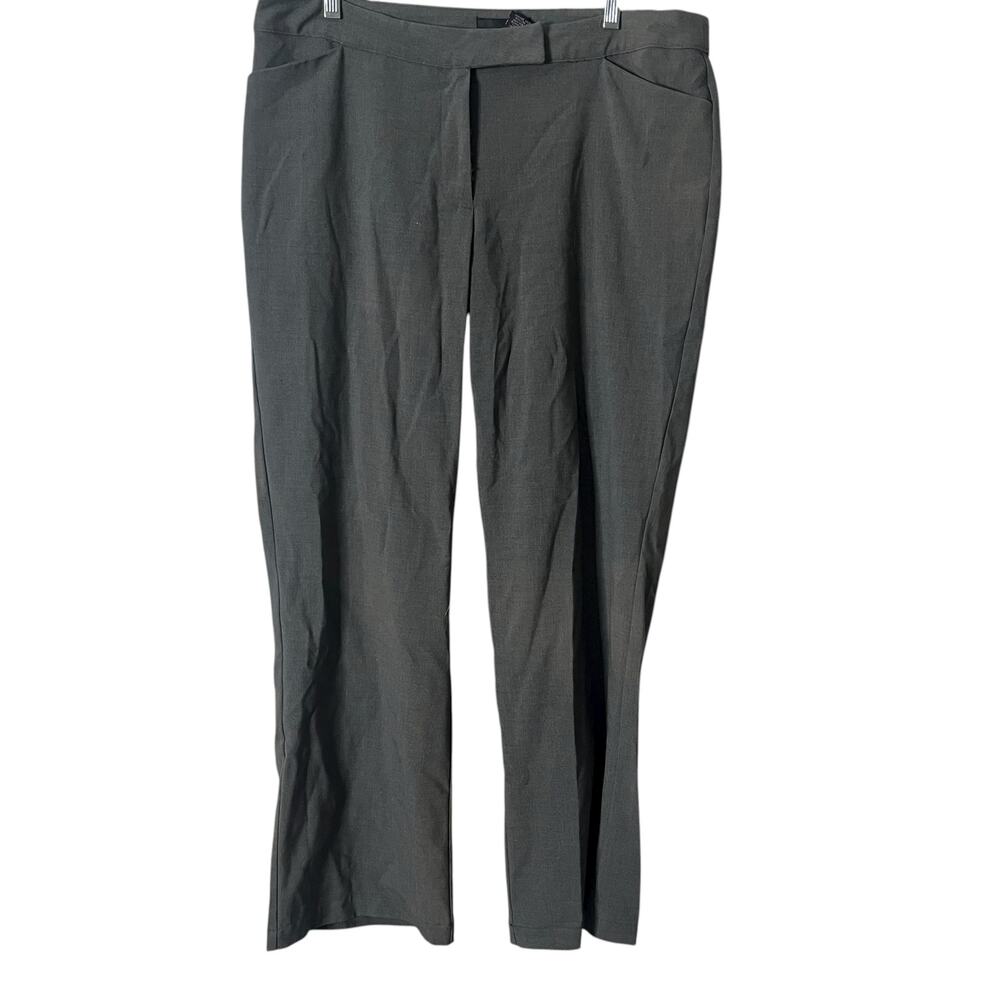 Attention Womens Dress Pants Gray 16 Career Work Slacks Stretch Trousers - Picture 11 of 12